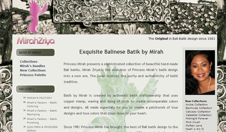 bali web design : Batik By Mirah : batik-by-mirah